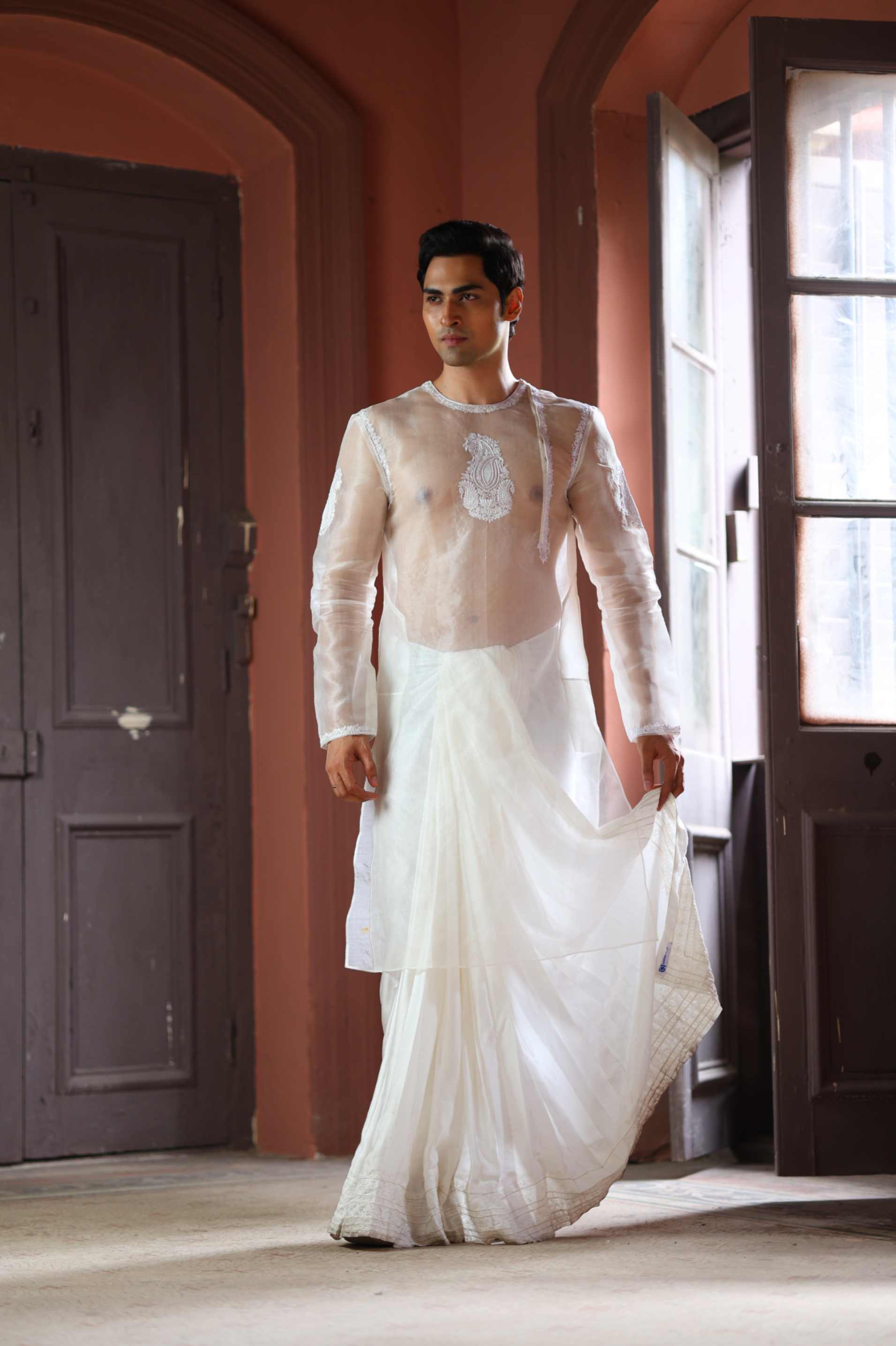 Organza Silk Kurta