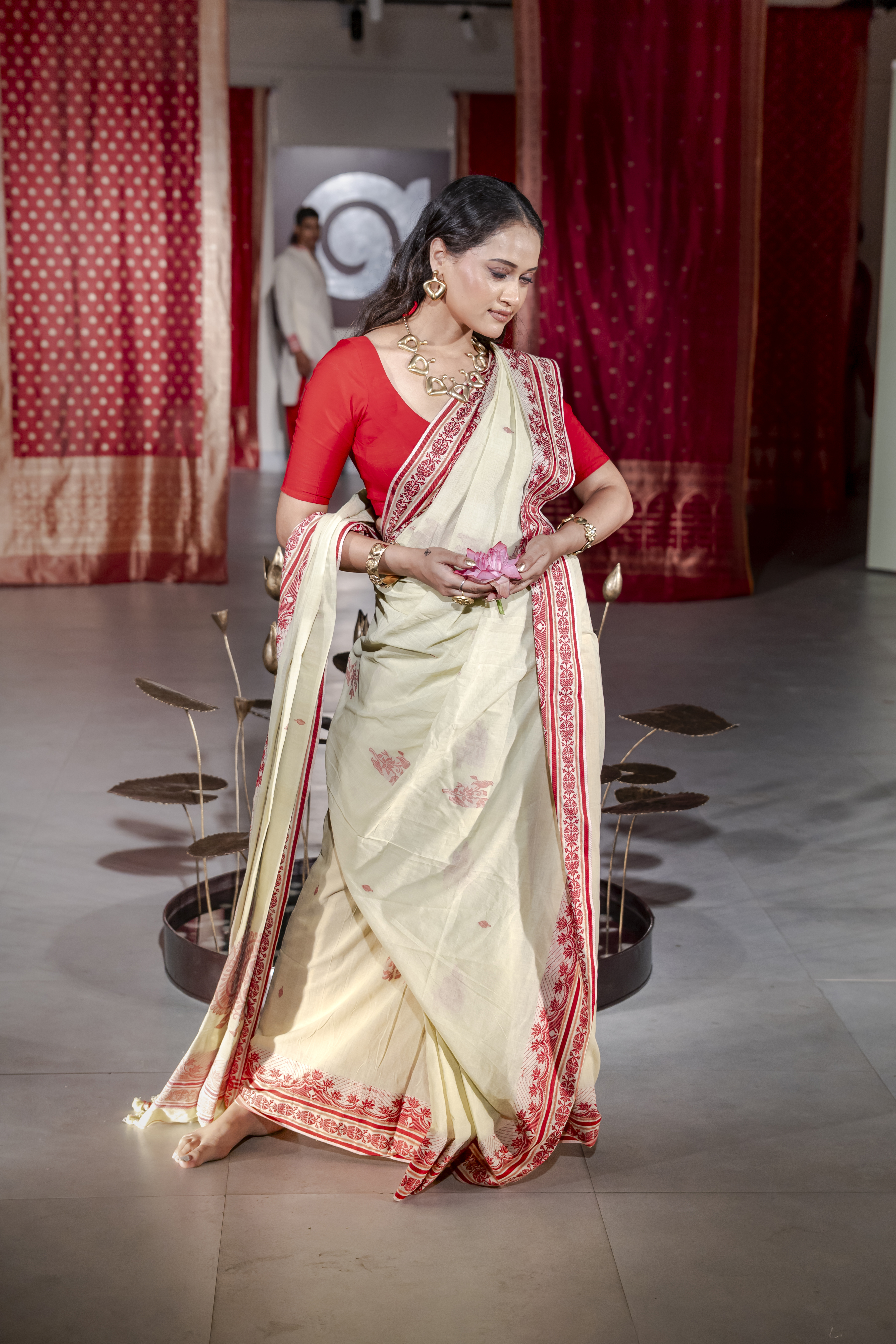 Handwoven Cotton Saree