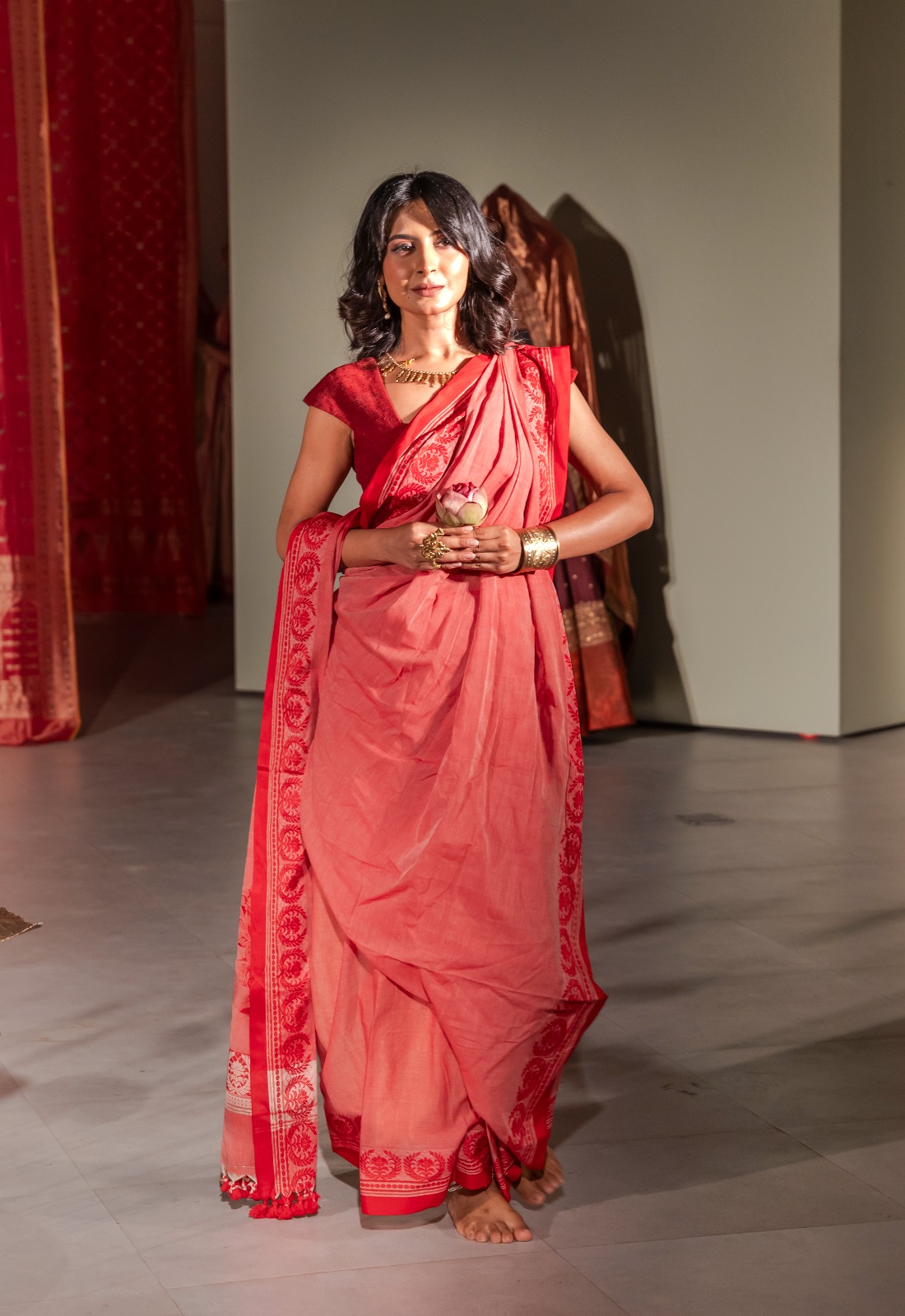 Handwoven Cotton Saree