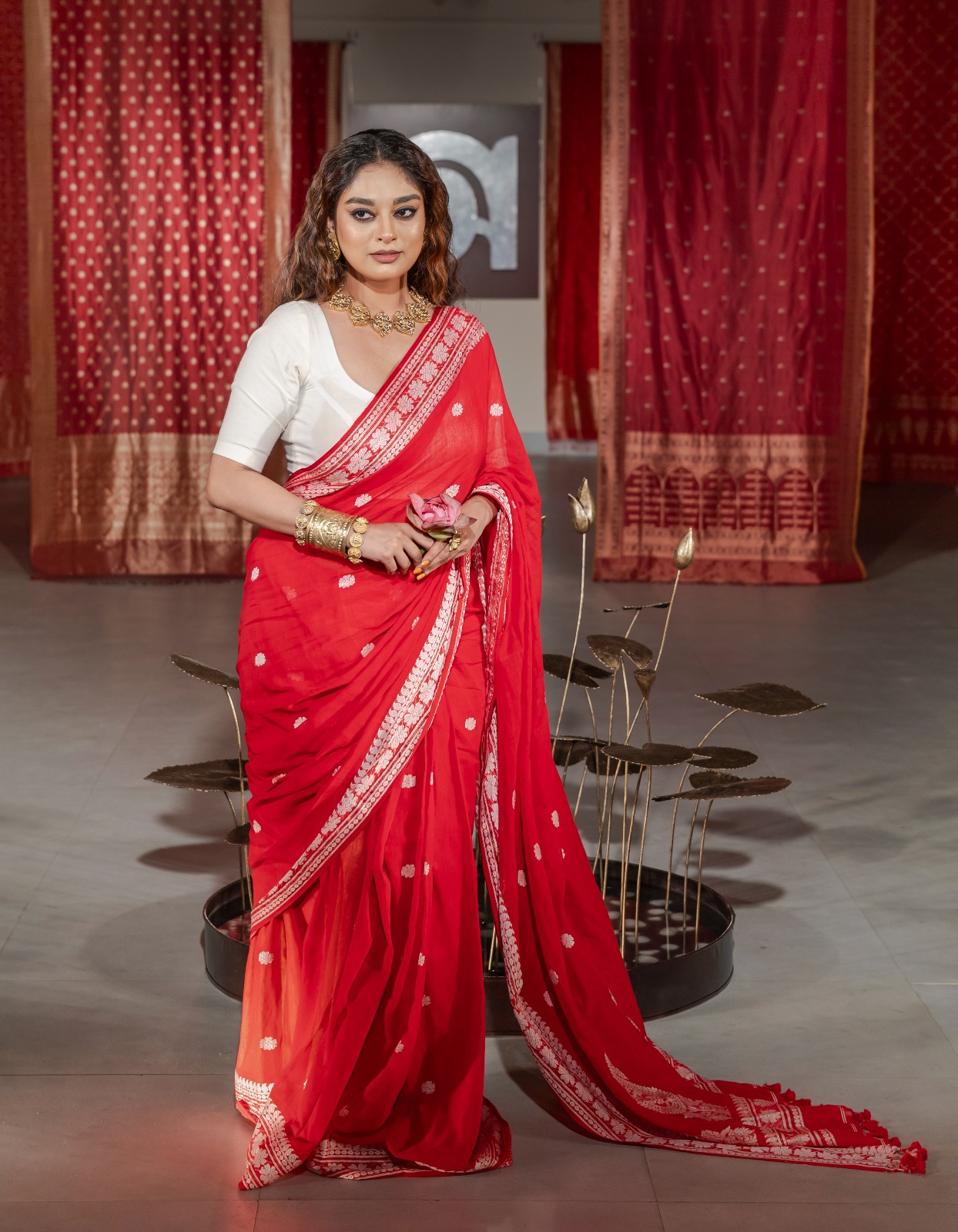 Handwoven Cotton Saree