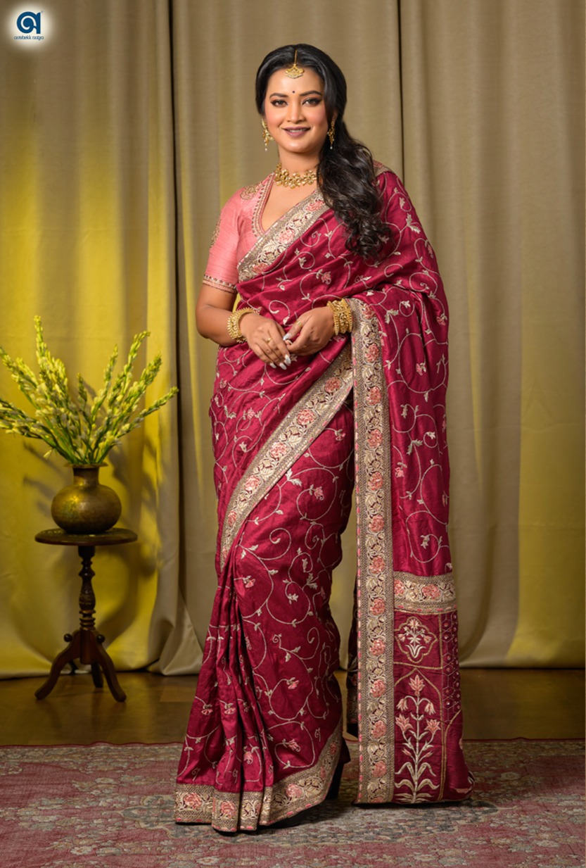 Handwoven Premium Saree With Embroidery