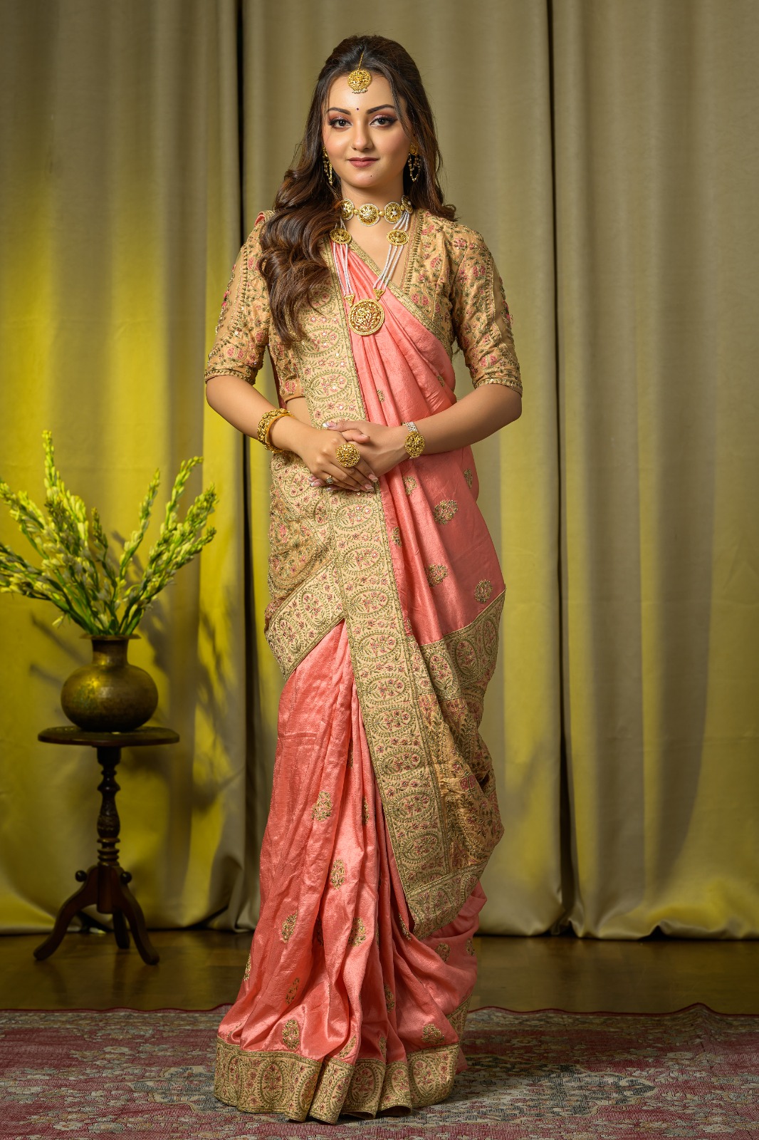 Handwoven Premium Saree With Embroidery